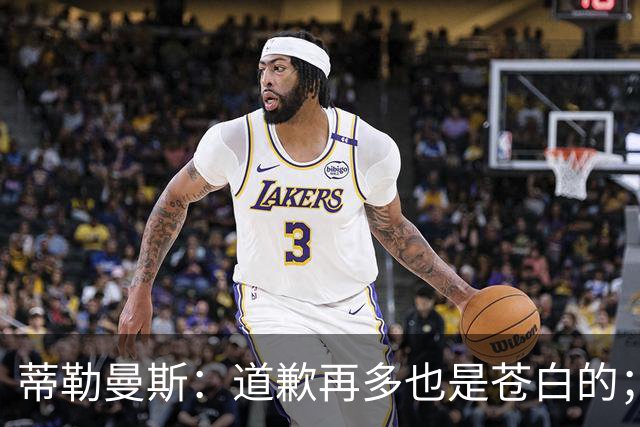 蒂勒曼斯：道歉再多也是苍白的；我们几乎所有环节都脱节了